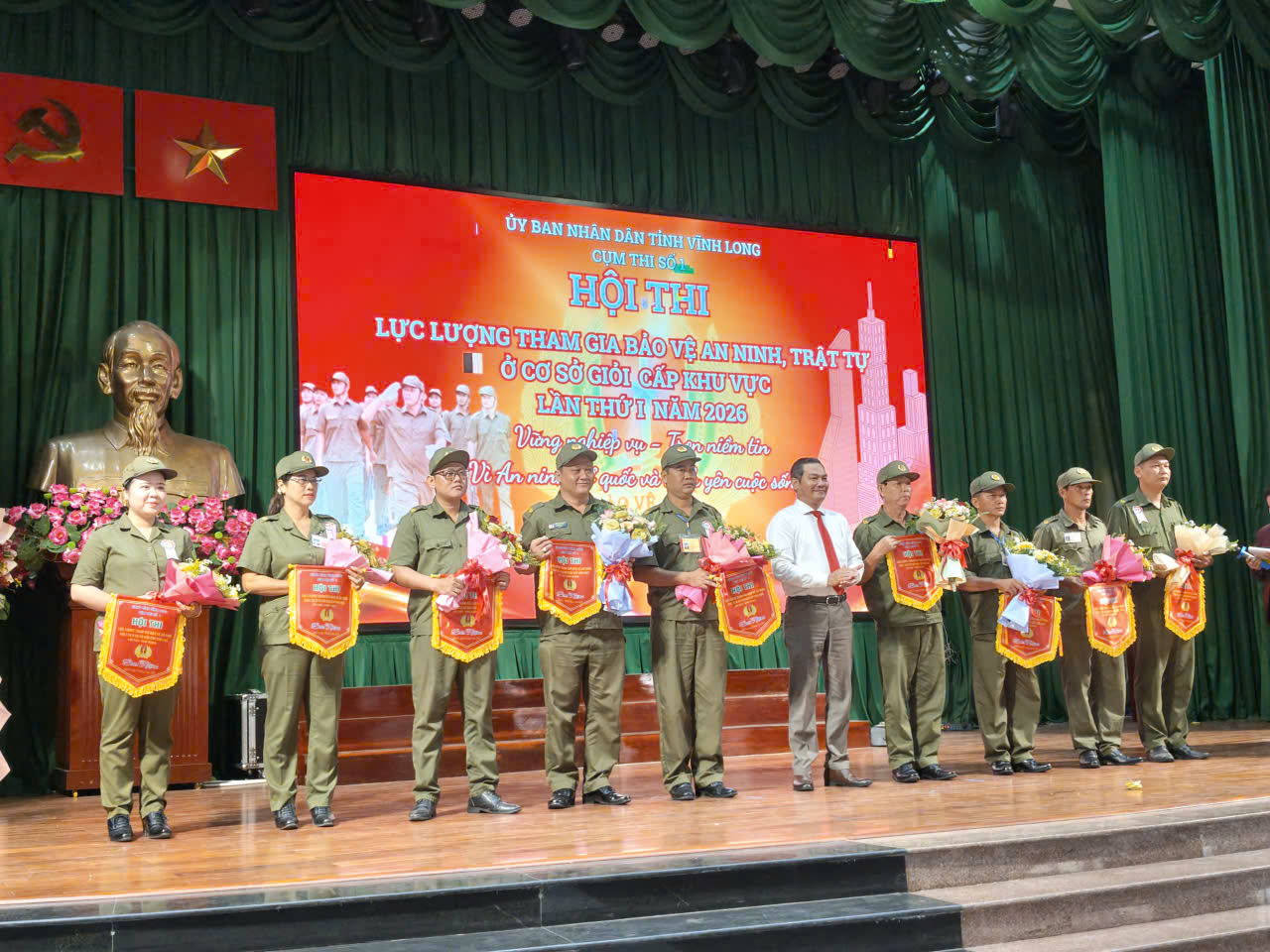 PHƯỜNG PHƯỚC HẬU TÍCH CỰC THAM GIA HỘI THI LỰC LƯỢNG THAM GIA BẢO VỆ AN NINH, TRẬT TỰ Ở CƠ SỞ GIỎI CẤP KHU VỰC NĂM 2026.