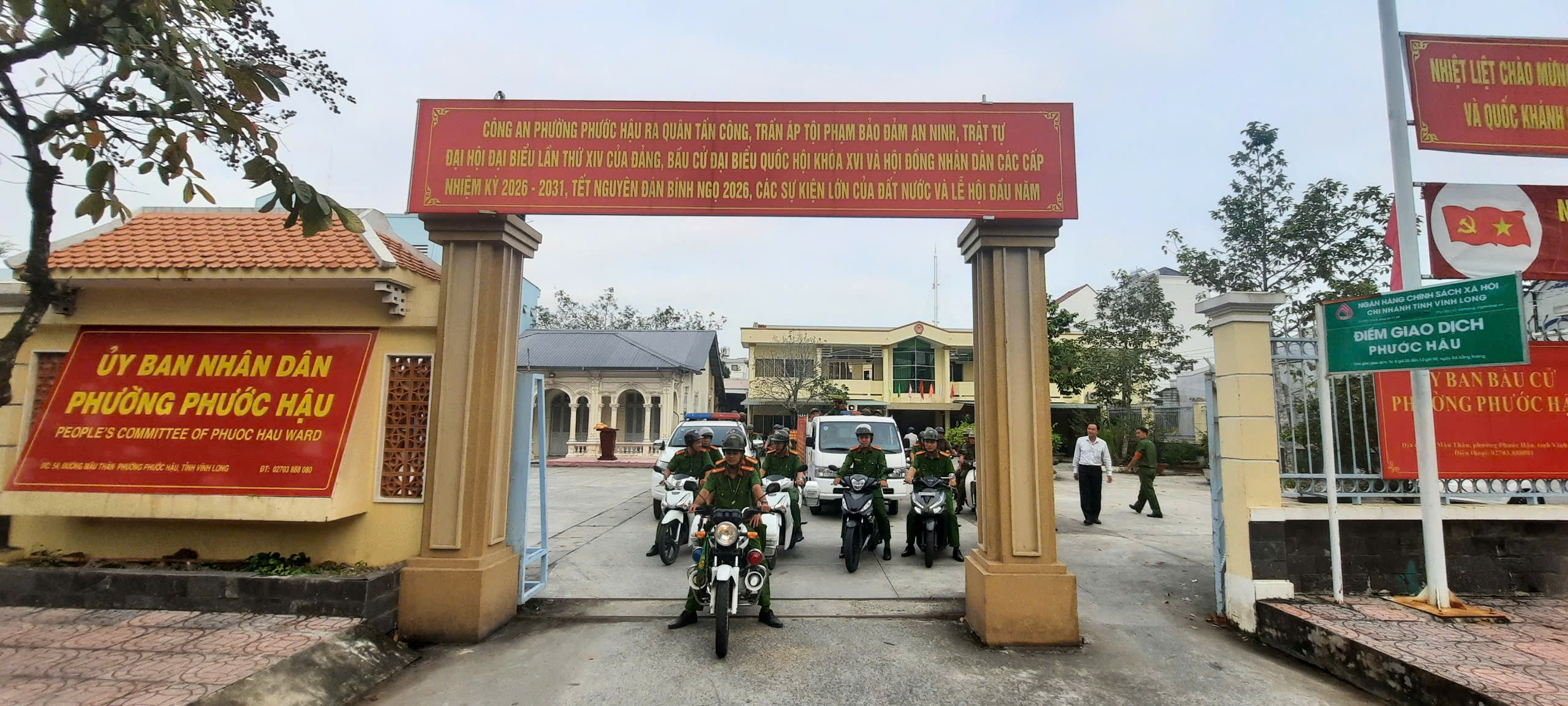 PHƯỜNG PHƯỚC HẬU RA QUÂN CAO ĐIỂM TẤN CÔNG, TRẤN ÁP TỘI PHẠM, ĐẢM BẢO AN NINH TRẬT TỰ.