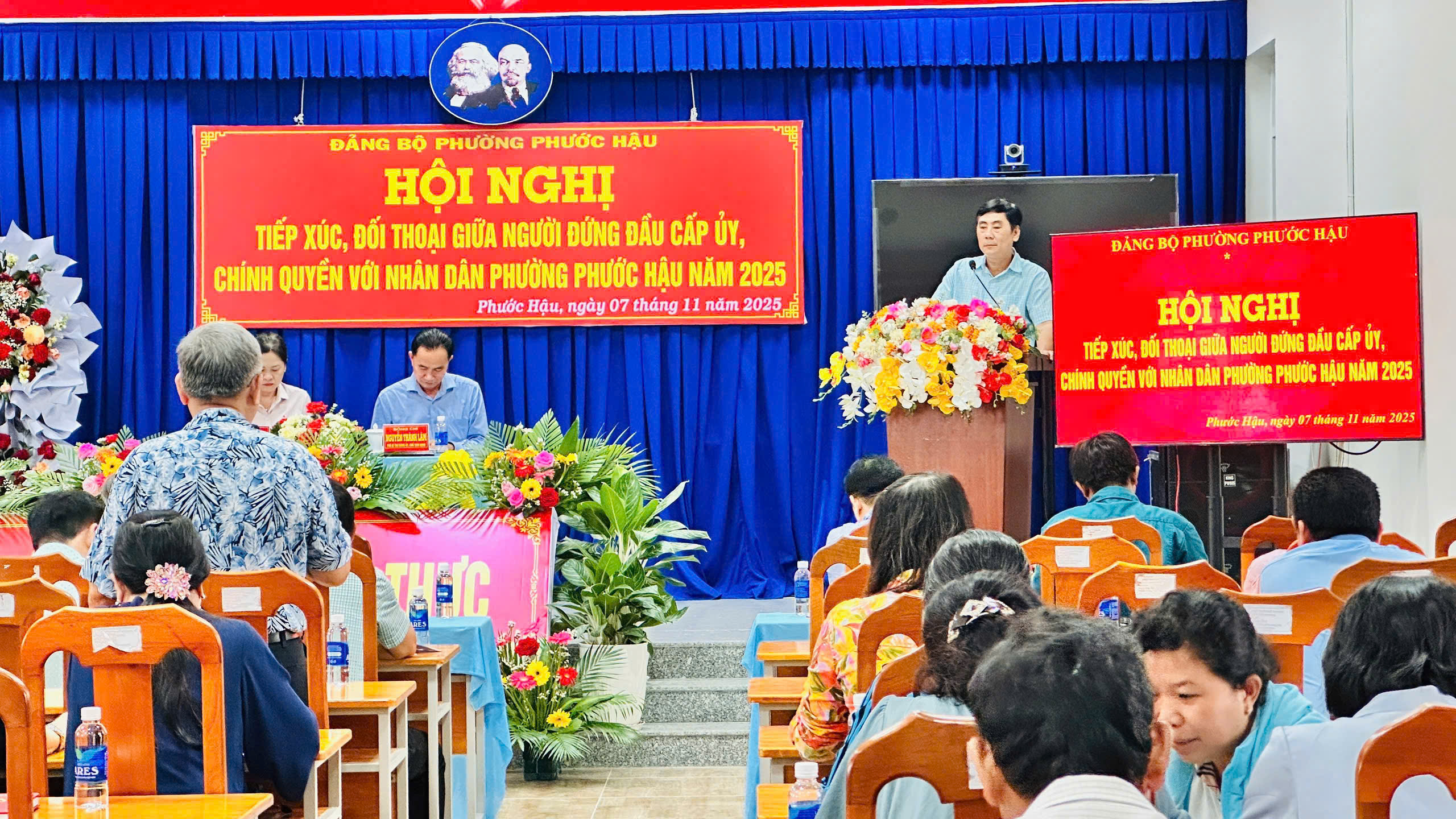 HỘI NGHỊ TIẾP XÚC, ĐỐI THOẠI GIỮA NGƯỜI ĐỨNG ĐẦU CẤP ỦY, CHÍNH QUYỀN VỚI NHÂN DÂN PHƯỜNG PHƯỚC HẬU NĂM 2025.